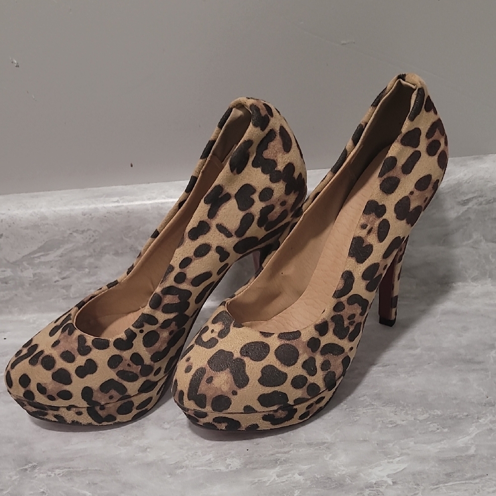 Leopard Print Women's Heels